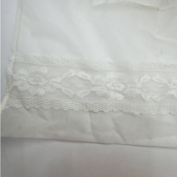 1950s Hostess Apron Embroidered Lace Pocket Vintage Retro Kitchen Chic - Picture 4 of 6